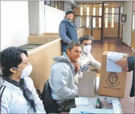  ?? NA ?? VOTACIÓN. Las PASO, en septiembre y las generales, en noviembre.