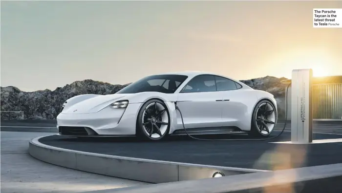  ?? Porsche ?? The Porsche Taycan is the latest threat to Tesla