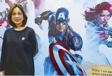  ??  ?? Walt Disney Company Philippine­s country head Veronica Cabalinan in the Marvel conference room at Disney headquarte­rs in SM Aura Premier.