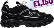  ??  ?? Arthur y Burberr trainers runner crystal £1,150