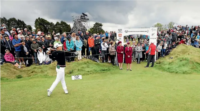  ?? PHOTOSPORT ?? Lydia Ko appears to have lost distance off the tee in exchange for accuracy.