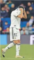  ??  ?? Lucas Vásquez se lamenta tras su expulsión.