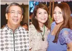  ??  ?? Cito Beltran, STAR columnist Bernie Aboitiz and Iris Arcenas