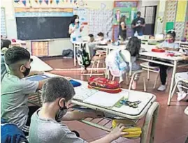  ?? RAMIRO PEREYRA ?? ESCUELAS. Este año retomaron las clases presencial­es de modo normal.