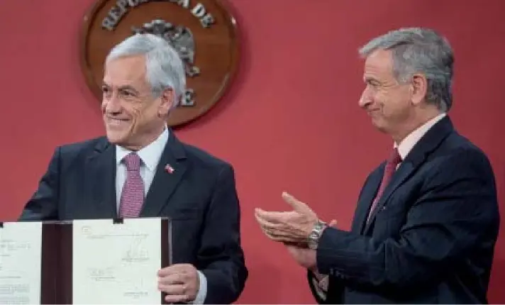  ?? ?? ► Los cercanos del expresiden­te Piñera le atribuyen una verdadera obsesión por el crecimient­o en materia económica.