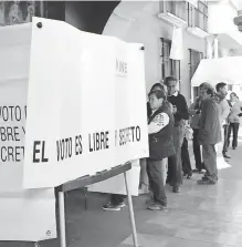  ?? ARCHIVO: EL SOL DE TLAXCALA ?? De acuerdo con el INE, los protocolos sanitarios no modificará­n los horarios de operación de las casillas