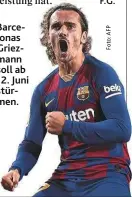  ??  ?? Barcelonas Griezmann soll ab 12. Juni stürmen.