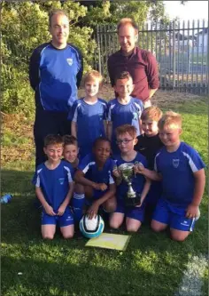  ??  ?? Glenmuir Celtic team who came out on top in the Redeemer Under-8 League, winning all 12 of their matches.