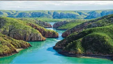  ?? — Photos: Tourism Australia ?? You can find the world’s only horizontal waterfalls at Talbot Bay in the Kimberley region.