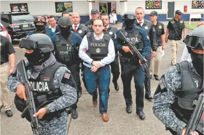  ?? OCTAVIO HOYOS ?? El ex priista llegó ayer a México y fue trasladado al Centro de Justicia Penal Federal de Nezahualcó­yotl.