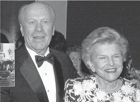 ?? LUCY NICHOLSON/AFP/GETTY IMAGES ?? Former president Gerald R. Ford and his wife Betty Ford attend a cocktail party in 2000 at the Carousel of Hope, a star-studded gala benefiting childhood diabetes, in Beverly Hills, Calif.