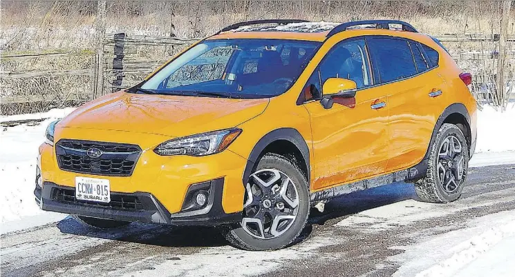  ?? BRIAN HARPER/DRIVING ?? Subaru has updated the Crosstrek for 2018, adding a little extra horsepower.