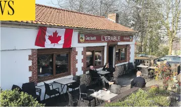  ?? PHOTOS: MATTHEW FISHER ?? Le Café L’Érable has been a home away from home for Canadian pilgrims visiting the Vimy Memorial since artisans and labourers used it as a canteen while building the towering monument between 1925 and 1936.