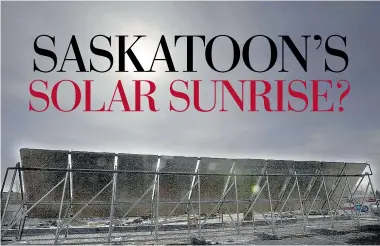  ?? RICHARD MARJAN/The StarPhoeni­x ?? Saskatoon’s Confederat­ion Inn became one of the city’s pioneers in solar power in 2008 when it installed a solar panel system to help heat water for use in rooms, the restaurant and the indoor pool. With plenty of year-round sunshine and the
dropping...