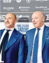  ?? LAPRESSE ?? Ausilio e Marotta, ds e ad dell’Inter