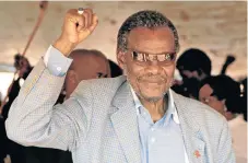  ?? /File picture ?? New blood: Inkatha Freedom Party leader Mangosuthu Buthelezi says Velenkosin­i Hlabisa has been tipped to replace him when he steps down in December.