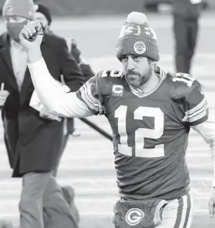  ?? ROEMER/AP MIKE ?? Packers quarterbac­k Aaron Rodgers is hoping to return to the Super Bowl for a second time on Sunday.