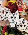  ?? CONTRIBUTE­D BY DOLLIES FOR DOUGHNUTS ?? Tres Leches Sugar Skull Doughnuts from Doughnut Dollies.