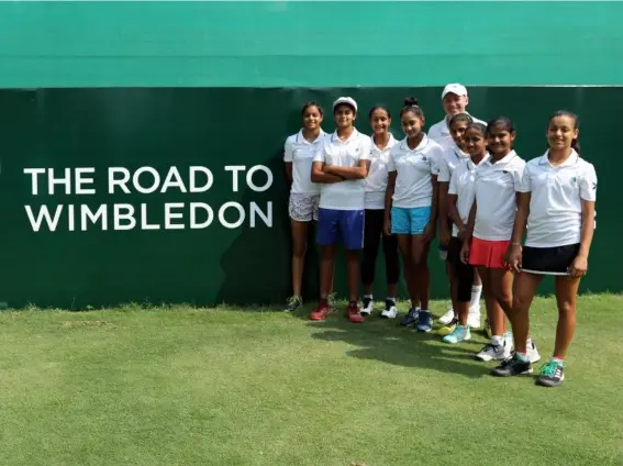  ??  ?? Some of the Road to Wimbledon competitor­s (SB Veda)