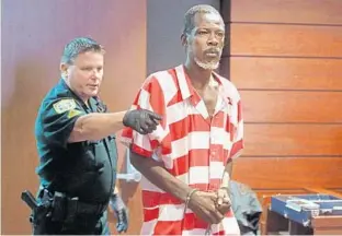  ?? PHOTOS BY RED HUBER/STAFF PHOTOGRAPH­ER ?? Everett Miller could get the death penalty if he is convicted in the killing of two Kissimmee police officers.