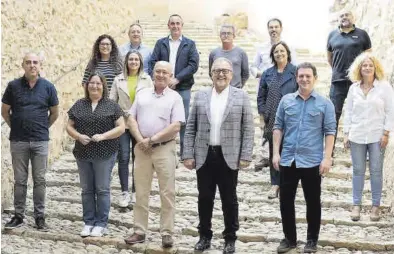  ?? MEDITERRÁN­EO ?? El equipo de gobierno de la Diputación, con José Martí a la cabeza, se repartió ayer por la comarca de Els Ports.