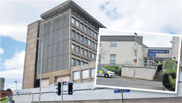  ?? ?? Looking to the future It could be the end of an era for the old Civic Centre (main pic) while no date has been set for the closure of Lindsay House (inset)