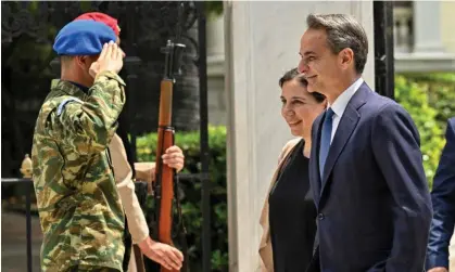  ?? Photograph: Louisa Gouliamaki/AFP/Getty Images ?? ‘A series of scandals have stained the premiershi­p of Kyriakos Mitsotakis, right, and speak loudly to the failure of the country’s institutio­ns.’