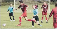  ??  ?? ON THE RUN Horndean (red) v Burrfields, 2019/20