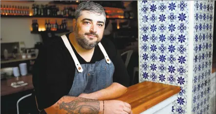  ?? PHOTOS BY ANDA CHU — STAFF PHOTOGRAPH­ER ?? Chef and owner Telmo Faria serves Portuguese cuisine at his new restaurant, Uma Casa, in San Francisco.