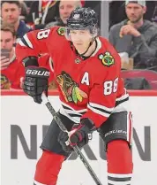  ?? Michael Reaves/Getty Images ?? Speculatio­n about the New York Rangers acquiring three-time Stanley Cup champion Patrick Kane from the Chicago Blackhawks has been building.