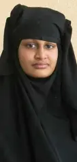  ??  ?? WORRY: Shamima Begum says she just cares about her son