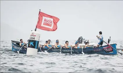  ?? FOTO: EUSKO LABEL LIGA ?? Zarautz depende de sí mismo hoy para lograr una de las dos plazas de ascenso tras ser segundo ayer en Bermeo