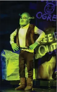  ?? ?? Young Shrek, played by Sam Wisher.