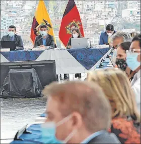  ?? Foto: Gustavo Guamán / EXTRA ?? La sesión del Concejo Metropolit­ano se llevó a cabo en el Museo del Agua.