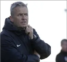  ??  ?? Seagulls manager Harry Kenny watches on from the sidelines.