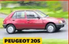  ??  ?? PEUGEOT 205