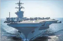  ??  ?? USS NIMITZ.
El portaavion­es participar­á en maniobras en el Golfo.