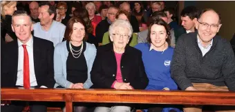  ??  ?? Joe and Mary Knoblauch, Ann O’Brien, Éadaoin and Mike O’Donoghue at the St Brendan’s Chapel Concert on Thursday.