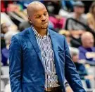  ?? James Franco / Special to the TU ?? Ualbany coach Dwayne Killings said the Danes are trying to be creative in practices to get around having players missing.