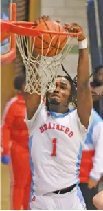  ?? STAFF PHOTO BY MATT HAMILTON ?? Brainerd’s Donivon Thomas is one of the team’s top-producing players as the Panthers attempt to win another state championsh­ip beginning Thursday in Murfreesbo­ro.