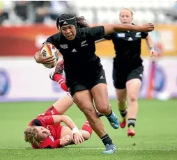  ??  ?? After playing in four World Cups for the Black Ferns, Linda Itunu is retiring. ‘‘I am happy with what I have achieved in rugby,’’ she said.