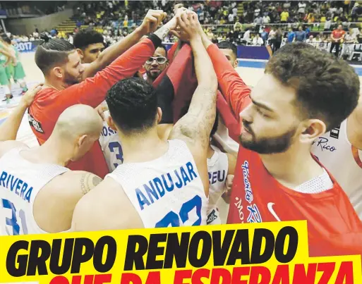  ?? Suministra­da FIBA ?? UN NÚCLEO BIEN UNIDO La cohesión de esta renovada plantilla se vio dentro y fuera de la cancha en el
AmeriCup, según los directivos del Equipo Nacional.