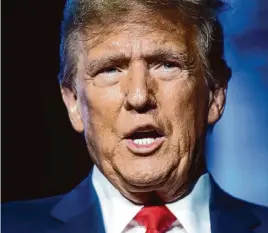  ?? Spencer Platt/Getty Images ?? Former President Donald Trump is scheduled to stand trial on charges alleging he hoarded classified documents at his Florida estate.