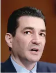  ?? J. SCOTT APPLEWHITE/AP ?? Dr. Scott Gottlieb.