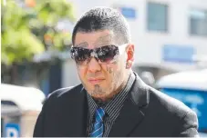  ??  ?? Bikie Jacques Teamo was charged after the Broadbeach Brawl.