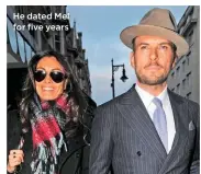  ??  ?? He split from former fiancée Daisy in 2010 He dated Mel for five years