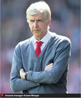  ??  ?? Arsenal manager Arsene Wenger