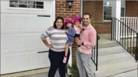  ?? NERDWALLET VIA AP ?? Allison, Abigail, Isabel and Matt Weil have twice used mortgage loans from Matt’s parents to buy a home.