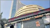  ?? BLOOMBERG ?? The Sensex ended the day at 51,937.44, and the broader NSE Nifty surged 147.15 points to close at 15,582.80.