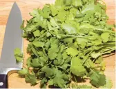 ?? DREAMSTIME ?? There are no clinical trials of cilantro against psoriasis, although it does seem to reduce inflammati­on.